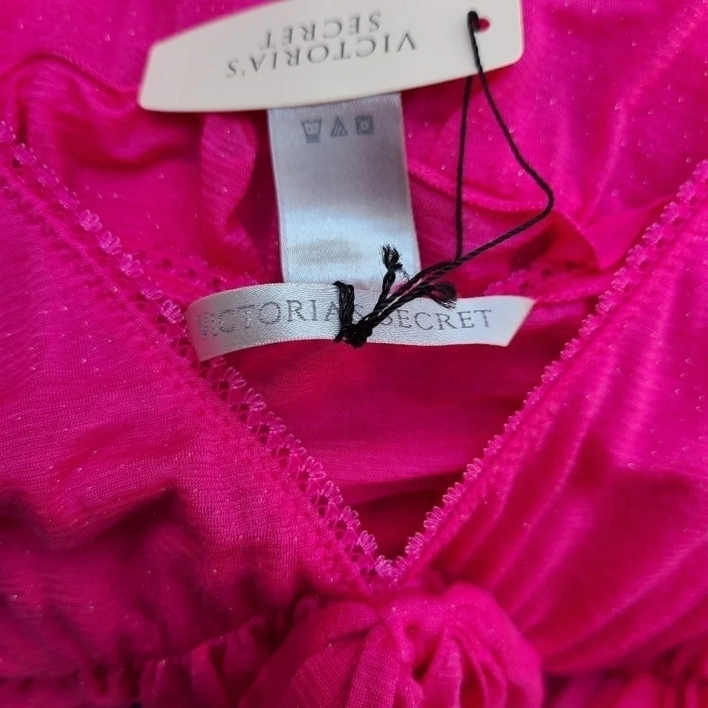 Victoria Secret Lingerie Nightie in Pink with Light Sparkle, Size Medium - Picture 8 of 10